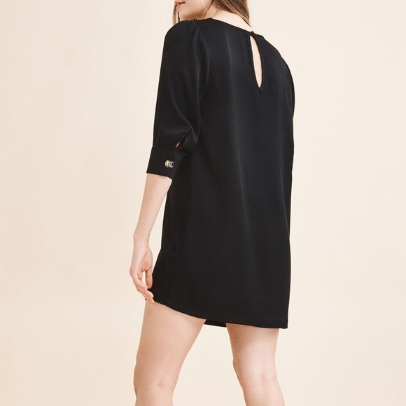Dynamite 3/4 Sleeve Loose Shift Dress - Picture 3 of 6